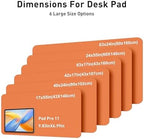 Aothia Faux Leather Desk Mat - Large Mouse Pad, Non-Slip PU Leather Blotter, Waterproof Writing Surface for Office and Home (Hermes Orange, 63" x 17") - Image 5