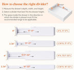 Lifewit 2.36" Upgrade Kitchen Drawer Dividers, Adjustable Drawer Organizer - Image 3