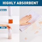 TEAWOO White Microfiber Cleaning Cloths Bulk-400 Pack, Cleaning Rags White - Image 3