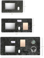 Premium Leather Desk Mat, Full Grain Leather Desk Pad Protector & Desk Blotter, Waterproof Non-Slip Writing Surface for Keyboard, Mouse & Laptop, Desk Pad for Home & Office (Onix, Small) - Image 7