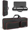 ORKELS 61-Key Keyboard Case, 10mm Padded Electric Piano Gig Bag with Shoulder Straps, Handles & 2 Accessories Pocket by ORKELS