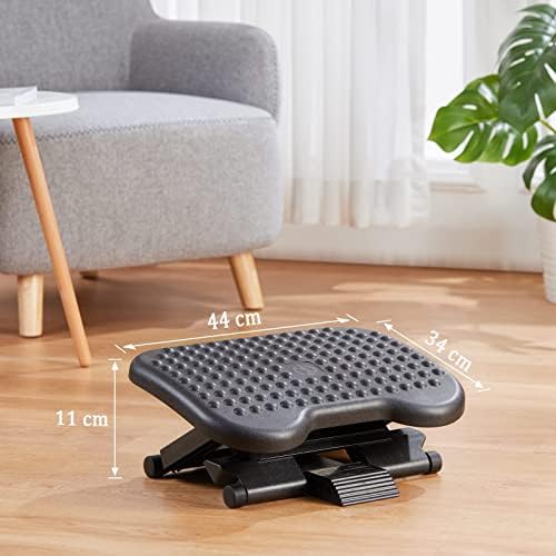 HUANUO Adjustable Foot Rest for Under Desk with Massage Surface and Tilt (Pack of 5) - Image 6