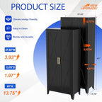 GAIOUS 61" Tall Kitchen Pantry Cabinet,Metal Storage Cabinet Black Cupboard - Image 2