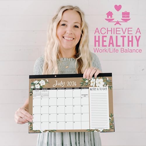 Large Desk Calendar 2026 - Desktop Calendar 2026-2027 - Image 5