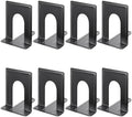 MaxGear 8.5 in Extra Large Heavy Duty Book Ends, Black Metal Bookends by MaxGear
