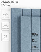 Fluxynara 48" x 36" Large Felt Bulletin Board，Coastal Haze - Image 5