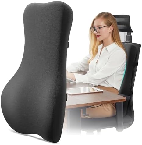 Lumbar Support Pillow for Office Chair, Back Cushion for Full Back Support by HANQIMER