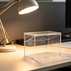 Index Card Box with Hinged Lid and Sign Slot Acrylic - Image 5
