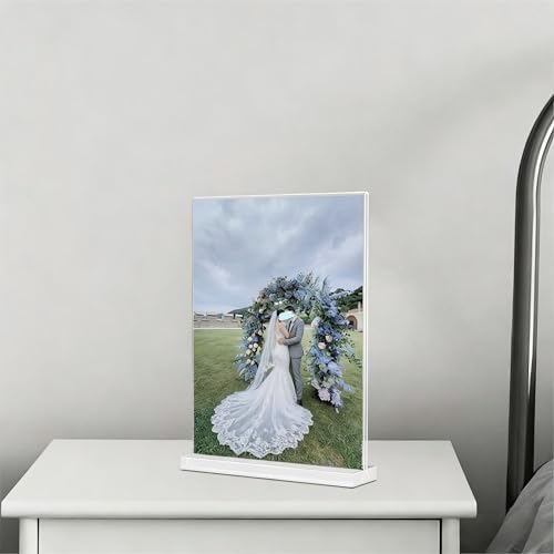KOOLDE Acrylic Sign Holder 8.5x11 Inches 12 Pack T Shape Desktop Display Stand Vertical Double Sided Clear Table Menu Flyer Holder for Restaurants, Office, Shop, Wedding - Image 6