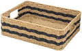 Handwoven Paper Rope Storage Basket, Rectangular Wicker Organizer by HODAKJUE