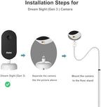 Baby Monitor Floor Stand Holder Mount for Owlet Dream Sight (Gen 3)/Dream Duo (Gen 2)/Cam (Gen2)/Cam (Gen 1) - Image 2