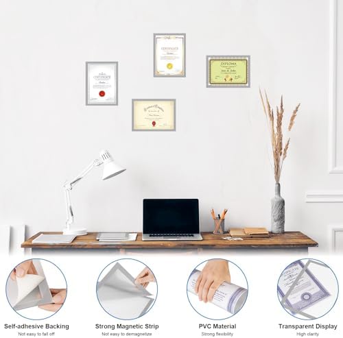 20 Pack Magnetic Sign Holder 8 x 11.5 inches with Magnetic Border - Image 5