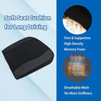 Wedge Seat Cushion Memory Foam Car Cushion for Long Driving - Image 2