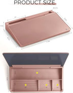 TOWON Compact Glass Desktop Whiteboard with Storage 12x7 in, Rose Gold - Image 6