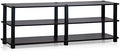 Furinno Turn-S-Tube Toolless 3-Tier TV Stand, Dark Cherry by Furinno-FitsYourSpaceFitsYourBudget