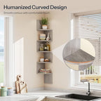 HOOBRO Corner Shelf Wall-Mounted, Set of 2 Floating Corner Shelves for Wall - Image 6