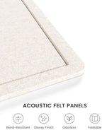 Fluxynara 47.2" x 35.4" Large Bulletin Board, Oatmeal - Image 3