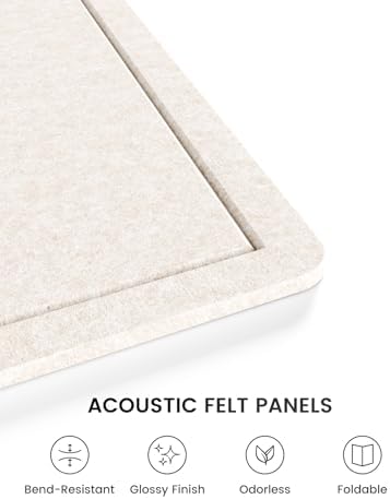 Fluxynara 47.2" x 35.4" Large Bulletin Board, Oatmeal - Image 3