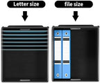 File Organizer Box with Lids, Collapsible File Folder Organizer - Image 4