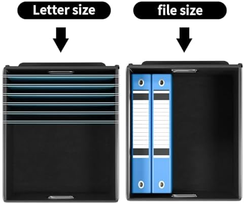 File Organizer Box with Lids, Collapsible File Folder Organizer - Image 4