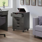 Winsome Halifax Mobile Storage Cabinet with Doors & Drawers, Stylish & Functional Home Storage Cabinet for Filing, Kitchen Organization, Moveable Furniture for Office, Dorms, Apartments - Image 2