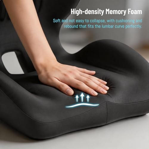Ergonomic Seat Cushion, Office Chair Seat Cushions with L-Shaped Design, Memory Foam Seat Cushion for Home Car Chair Wheelchair - Image 6