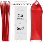 10 Pieces Plastic Expanding File Folders,Red, Horizontal - Image 4