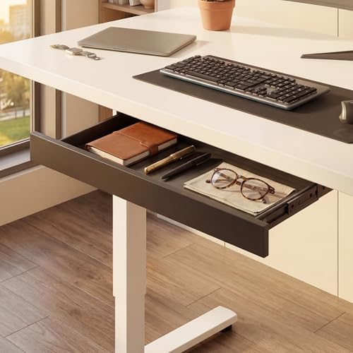 Under Desk Storage Drawer, Slim Sliding Tray Organizer (Black) - Image 7