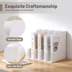 CiWiVOKi Vertical Magazine File Holder, 4 Pack, White - Image 3
