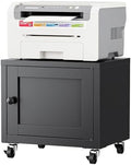 Small Printer Stand with Storage, Mobile Printer Cart for Home Office by LVSTEEL