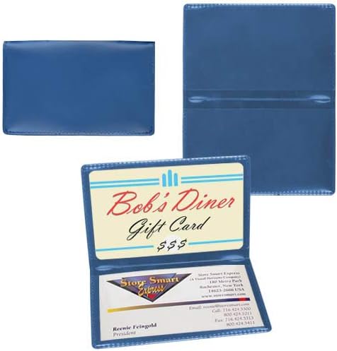 StoreSMART Metallic Blue Folding Business Card Holders - 250 Pack - Polypropylene Plastic (RPP2915MB250) - Image 3