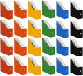 Limitliho 24 Pack Six color Cardboard Magazine Holder for Desk or Shelves by Limitliho