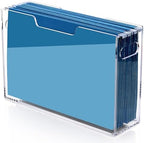 Hanging File Organizer Box, Legal Size Acrylic File Box by Tfirhuoe