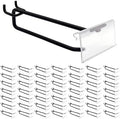 8" Pegboard Hooks with Label, 50Pcs Heavy Duty for 1/4" Board, Garage Storage by Suntree