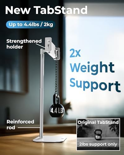 COOPER TabStand 20" Tall iPad Stand for Desk, Portable Monitor Stand Holder - Image 3
