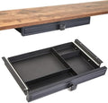 GOME Under Desk Slide out Pencil Drawer with Space Divider Design for Storing Pencil and Office Accessories, Underdesk Pull out Tray Organizer Mounted for Sit Stand Workstation by GOME