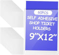 Outus 60 Pcs Self Adhesive Shop Ticket Holders, 9 x 12 Inch by Outus