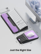 Vaydeer Keyboard Stand and Mouse Pad Set with Wrist Rest and Storage - Image 7