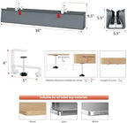 Univivi No Drill Under Desk Cable Management Tray, 36 inch Cable Management - Image 4