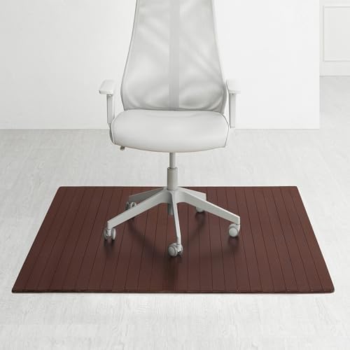 Anji Mountain 60" x 48" Bamboo Office Chair Mat for Carpet & Hardwood Floor by AnjiMountain