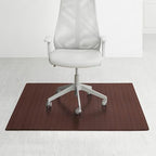 Anji Mountain 52" x 48" Bamboo Office Chair Mat for Carpet & Hardwood Floor by AnjiMountain