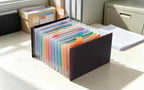 Genuine Leather A6 Receipt Organizer，Stand Receipt Organizer Folder, 13 Pockets Small Accordion File Organizer - Image 5
