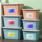 Outus 200 Pack 5 x 8.4 Inch Self Adhesive Label Pockets Bin Labels - Image 6