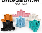Glassboard Studio Hexaflex Organizer Set - Pen and Pencil Holder for Desk, Versatile Hexagon Design, Adjustable Dividers, 12 Color Options - Desk and Office Organization (Seaside Teal) - Image 2