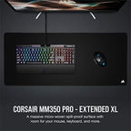 Corsair MM350 PRO Extended XL Premium Spill-Proof Cloth Gaming Mouse Pad – 36.6” Width x 15.7” Height Surface – Black,(Pack of 10) - Image 2