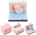 3D Calendar 2027, Tear-Away Desk Calendar, Paper Art Memo Pad, LED Light (Bouncing Cat) by Unknown
