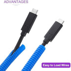 DMiotech 50ft Wire Loom Split Tubing 1 1/2 Inch(38 mm) ID Blue - Image 4