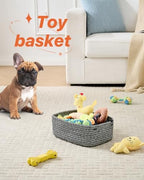 KALLAX Small Woven Storage Basket for Organizing, 12 x 8 x 4.5 inch, 3 Pack - Image 5