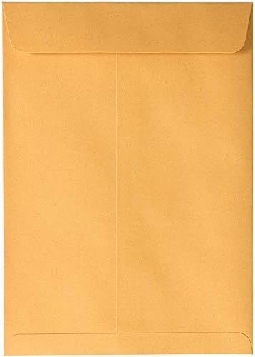 JAM PAPER 7 1/2 x 10 1/2 Open End Catalog Envelopes with Peel and Seal Closure - Brown Kraft Manila - Bulk 250/Box - Image 4