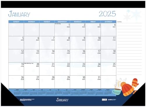 2025 House of Doolittle Seasonal Holiday Depictions 22-inch x 17-inch Monthly Desk Pad Calendar (139-25) by HouseofDoolittle